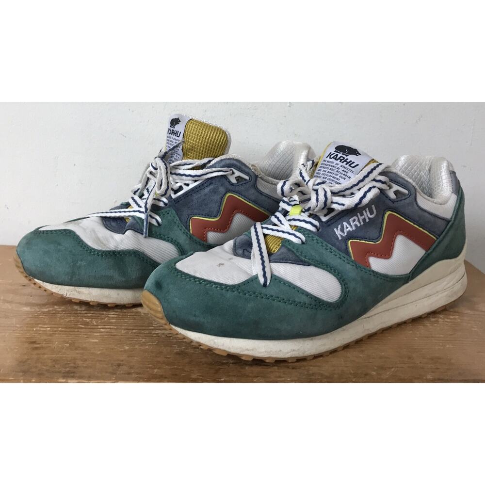 Karhu Synchron Classic Blue Spruce Mango Sneakers Trainers Running Shoes 7 EU 40